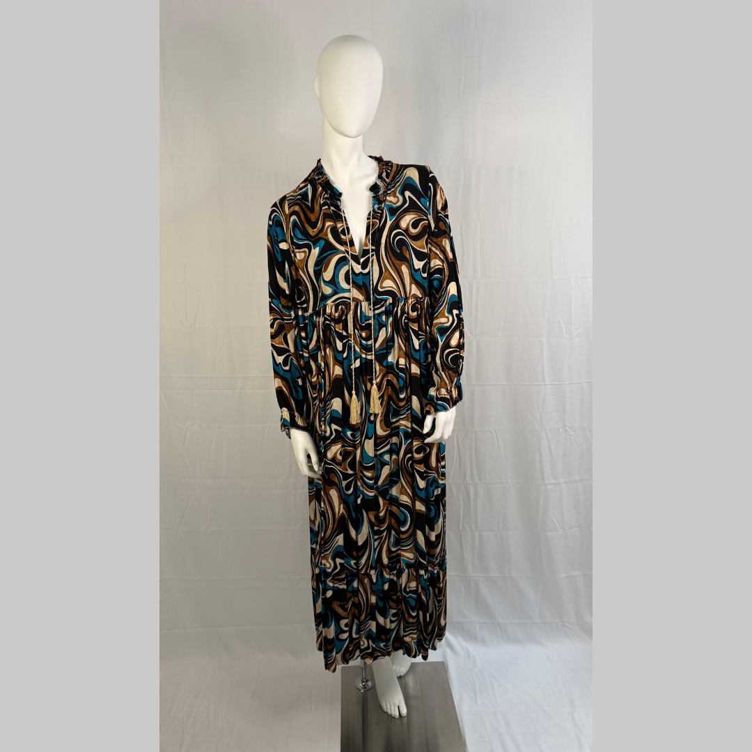 Vestido Estampado Comprido