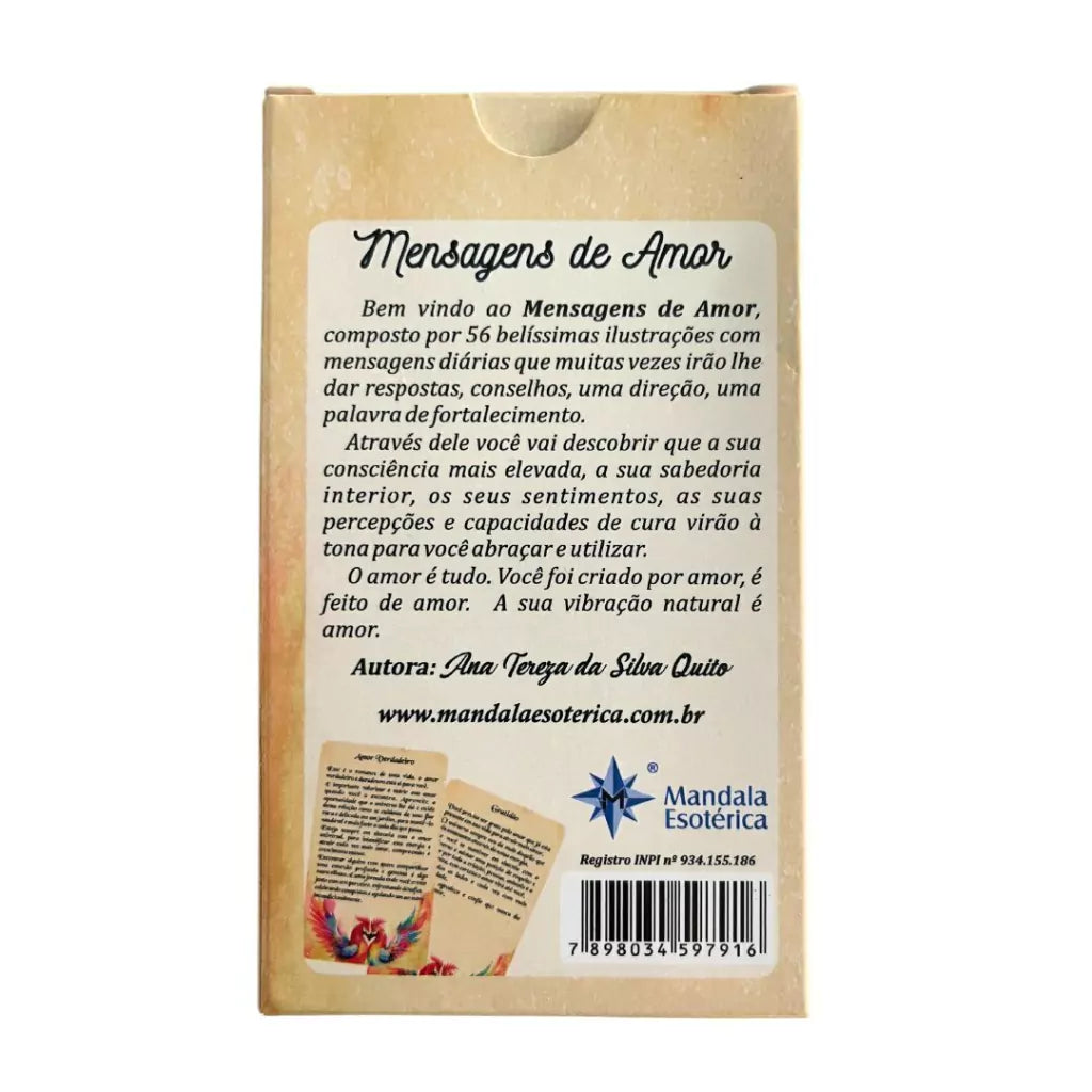 Mensagens de Amor - 56 Cartas Lâminadas