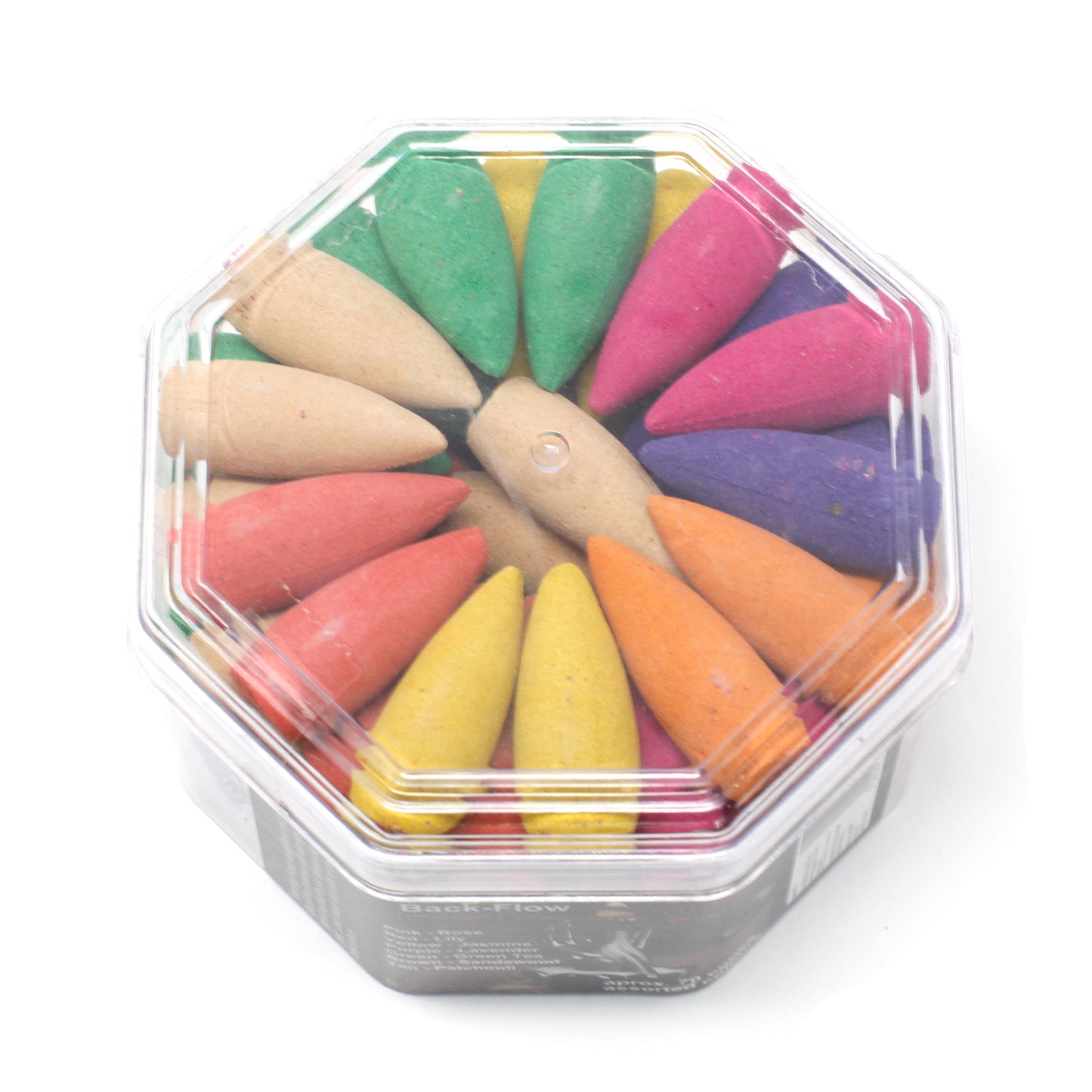 Cones de incenso de refluxo longo - Fragrâncias Variadas - 30 minutos de tempo de queima