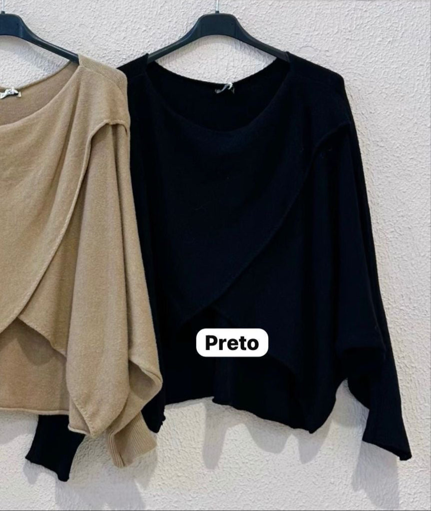 Blusa de Malha Cruzada