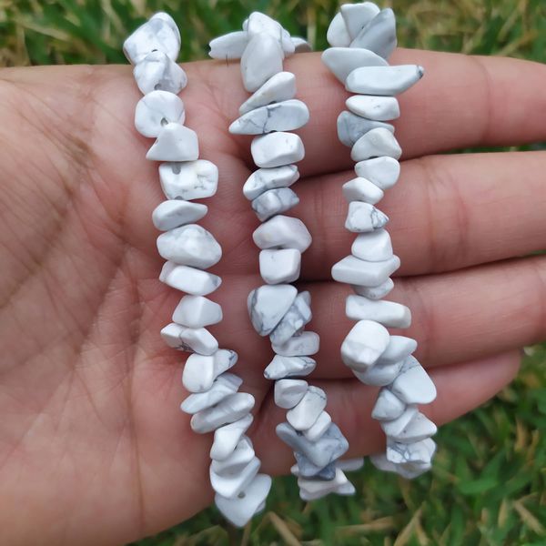 Pulseira Cascalho Jaspe Branco