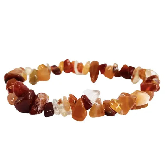 Pulseira Cascalho Cornalina