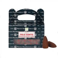 Satya Palo Santo Backflow Dhoop Cone (24 peças, x1 Caixa)