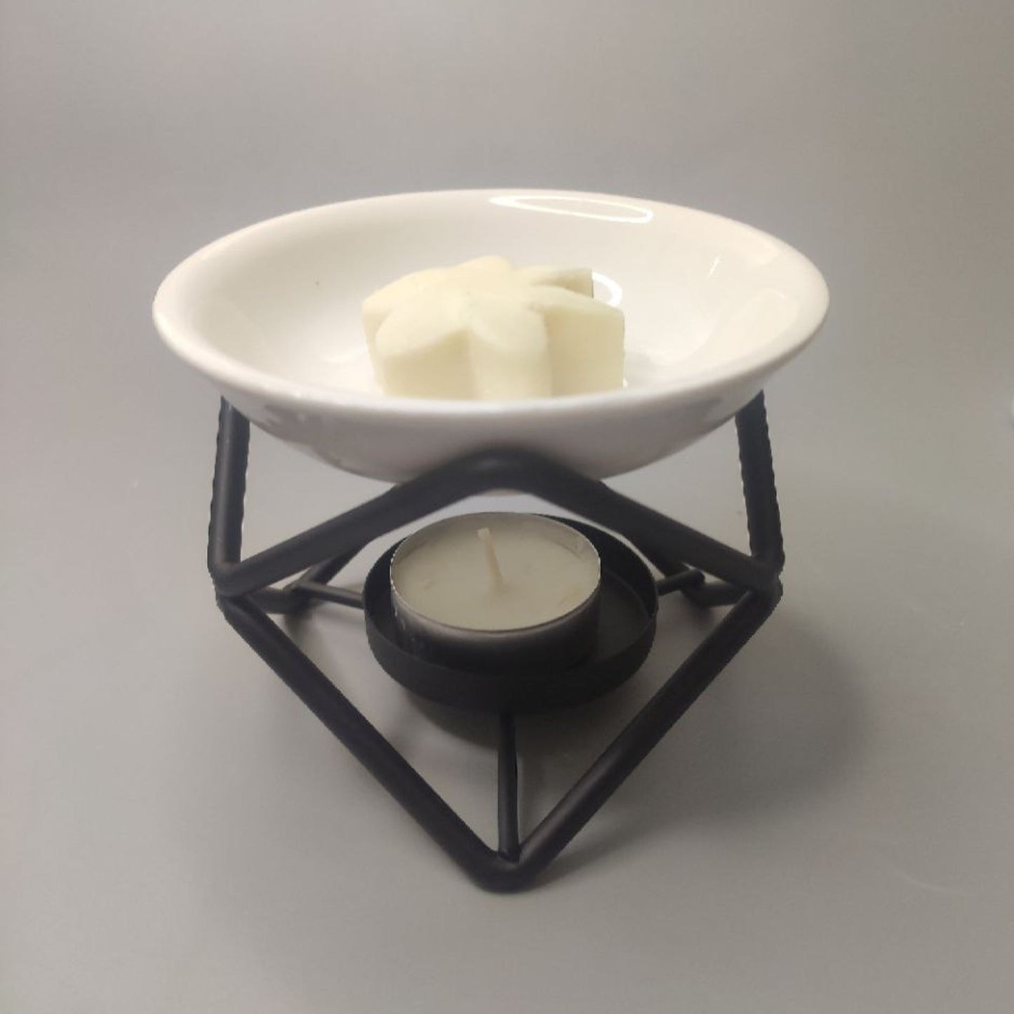 Queimador Suporte hexagonal em cerâmica e metal