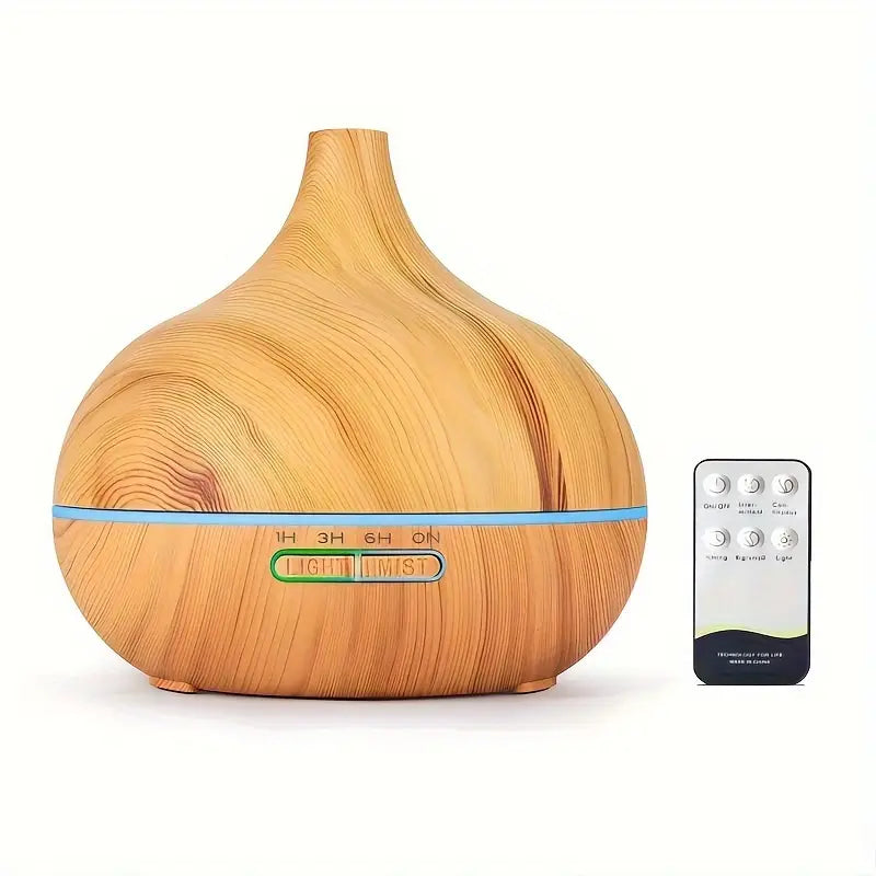Difusor de Aroma LED (com comando) Madeira Escura