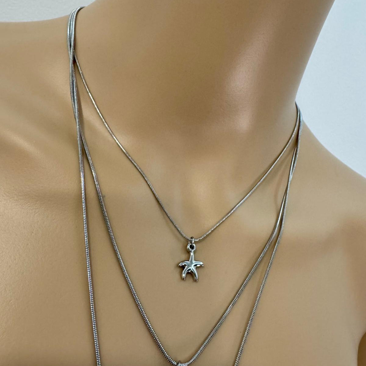 Fio Inox Triplo - Estrela, Búzio, Concha