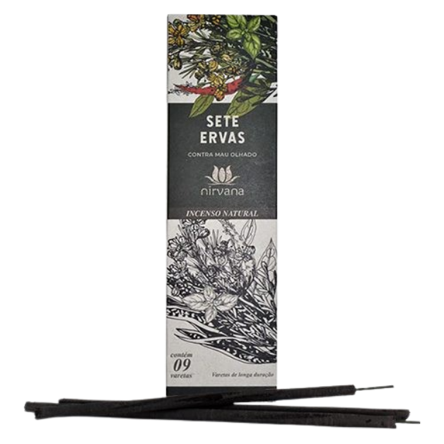 Incenso PREMIUM Nirvana Natural SETE ERVAS