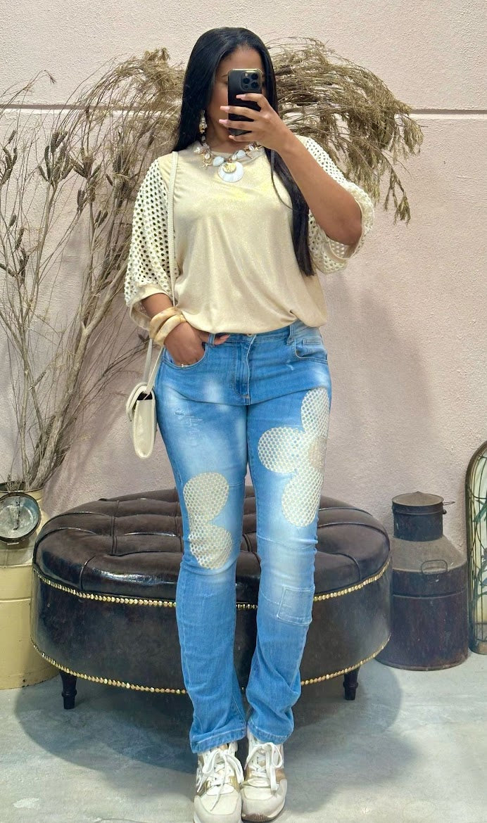Blusa 9559 bege