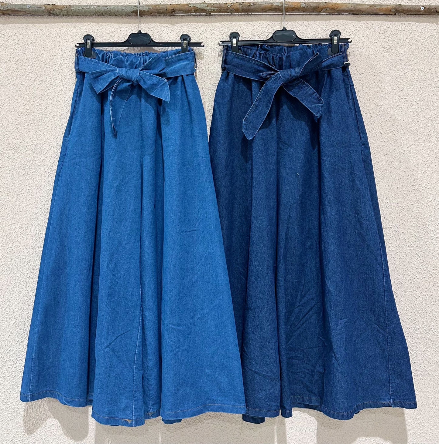 Pantalonas de Ganga com bolso e cinto