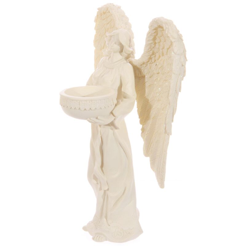 Porta Velas Figura de Anjo 23cm