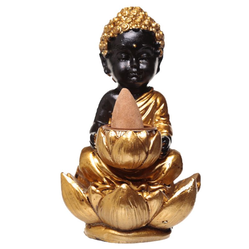 Queimador de Incenso Refluxo - Buda e Lotus Pequenos