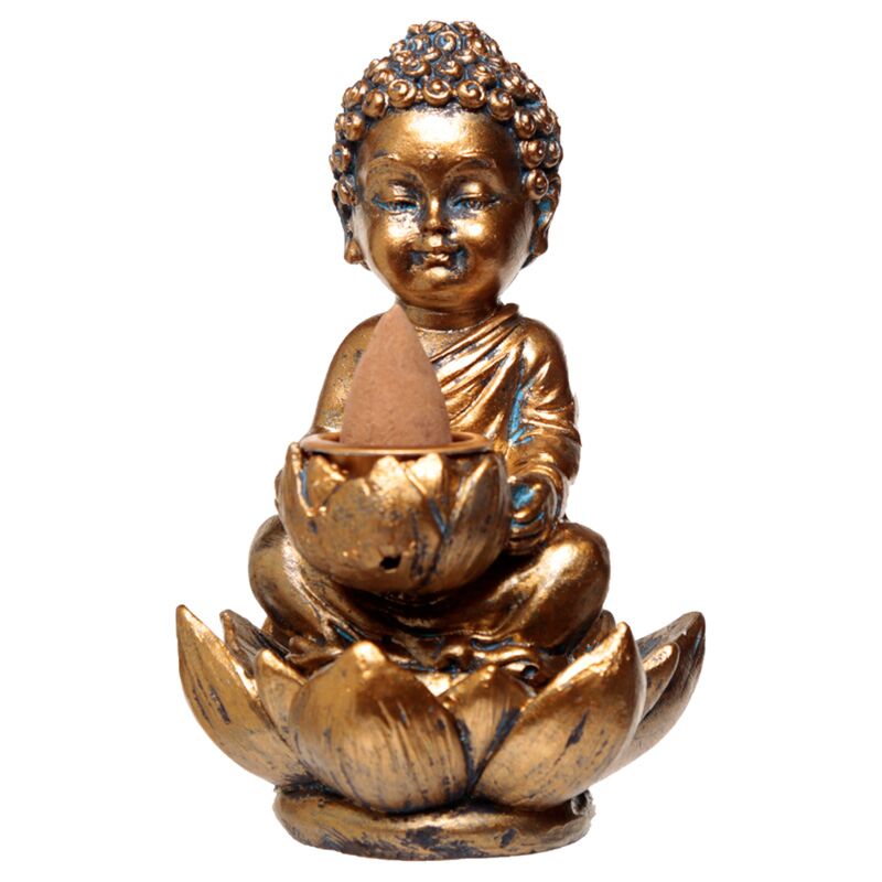 Queimador de Incenso Refluxo - Buda e Lotus Pequenos
