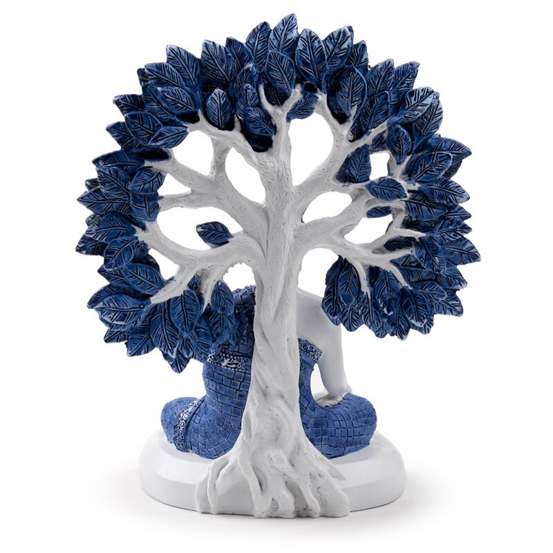 Buda Tailandes Branco e Azul, Arvore da Vida