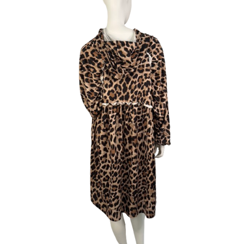 Vestido Tigresa Camel com Capucho