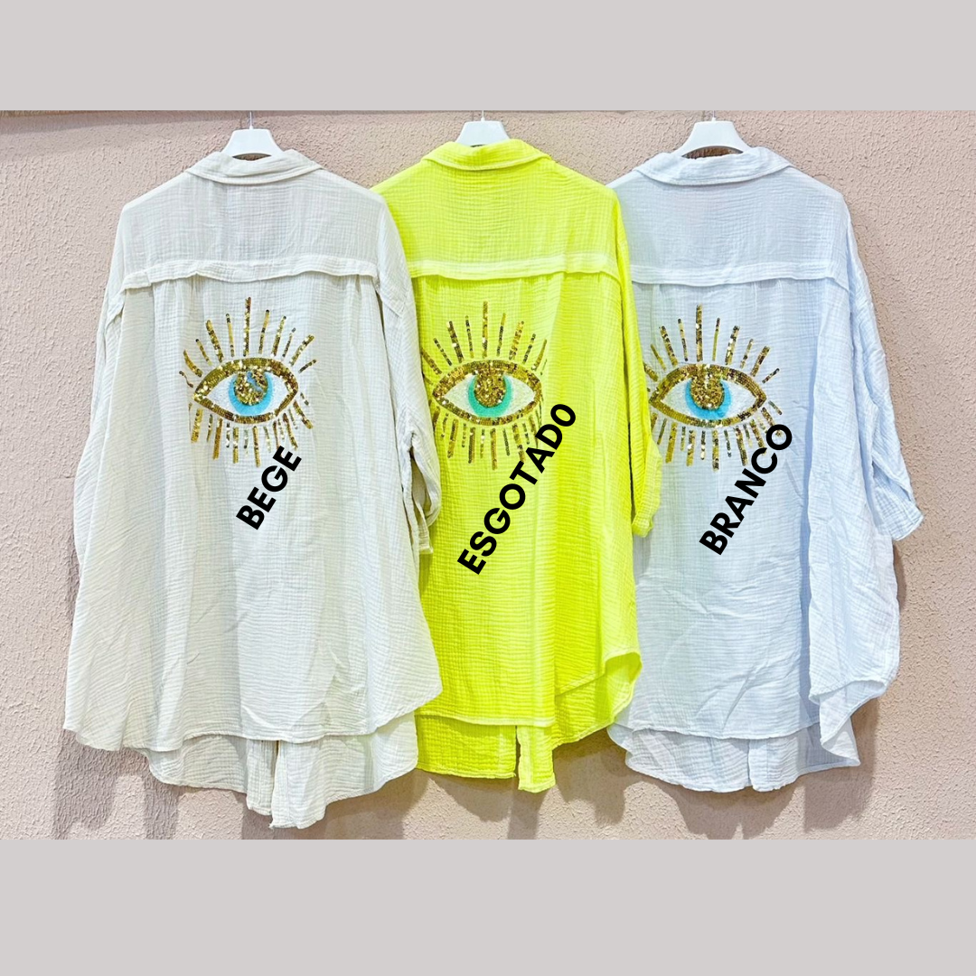 Blusa - Camisa Comprida com Olho no Verso (VARIEDADES)