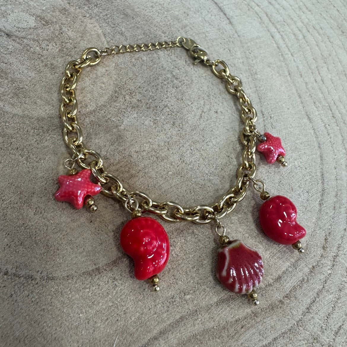 Pulseiras Conchinhas de Cor (VARIEDADES) Verde