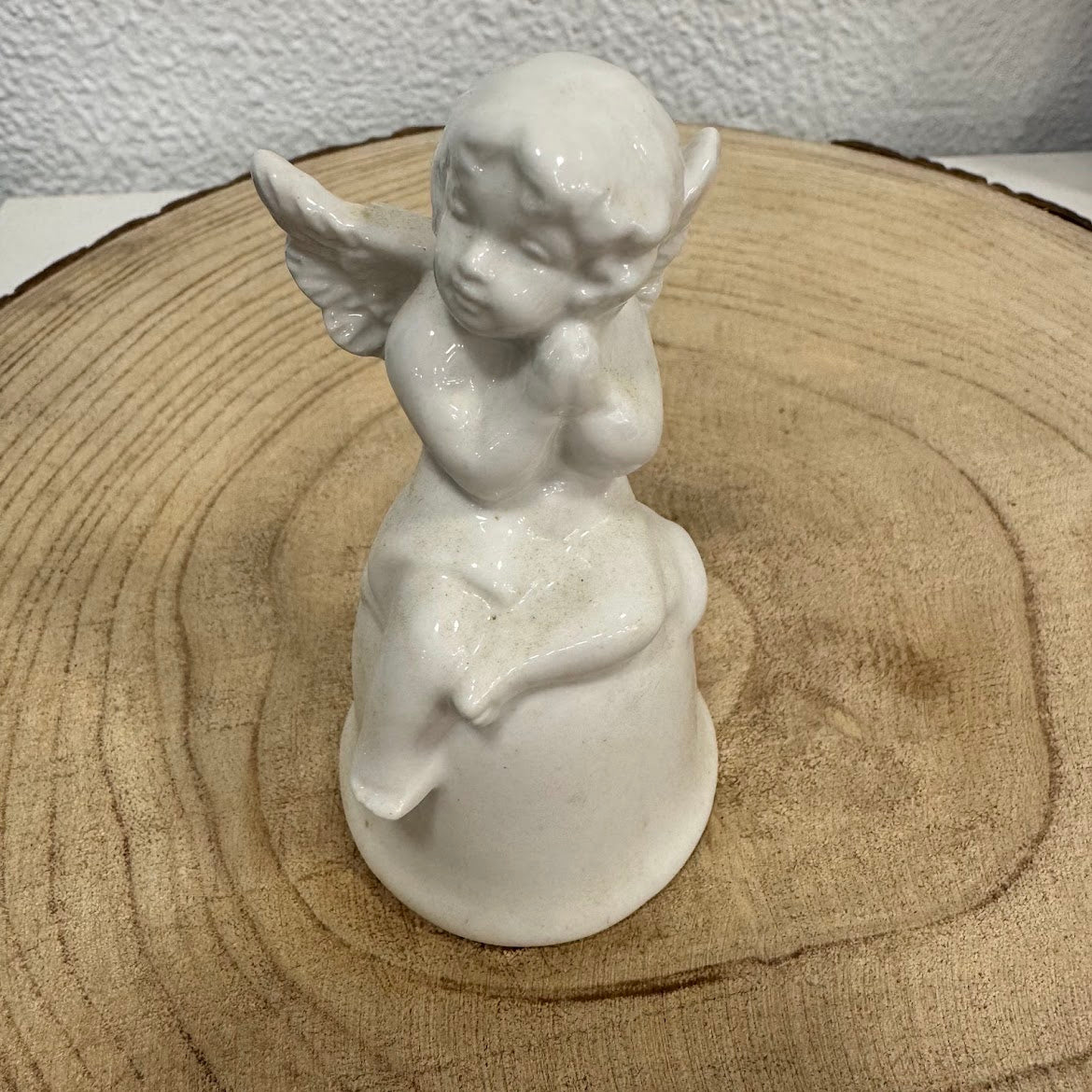 Figura Ceramica Campainha Anjo