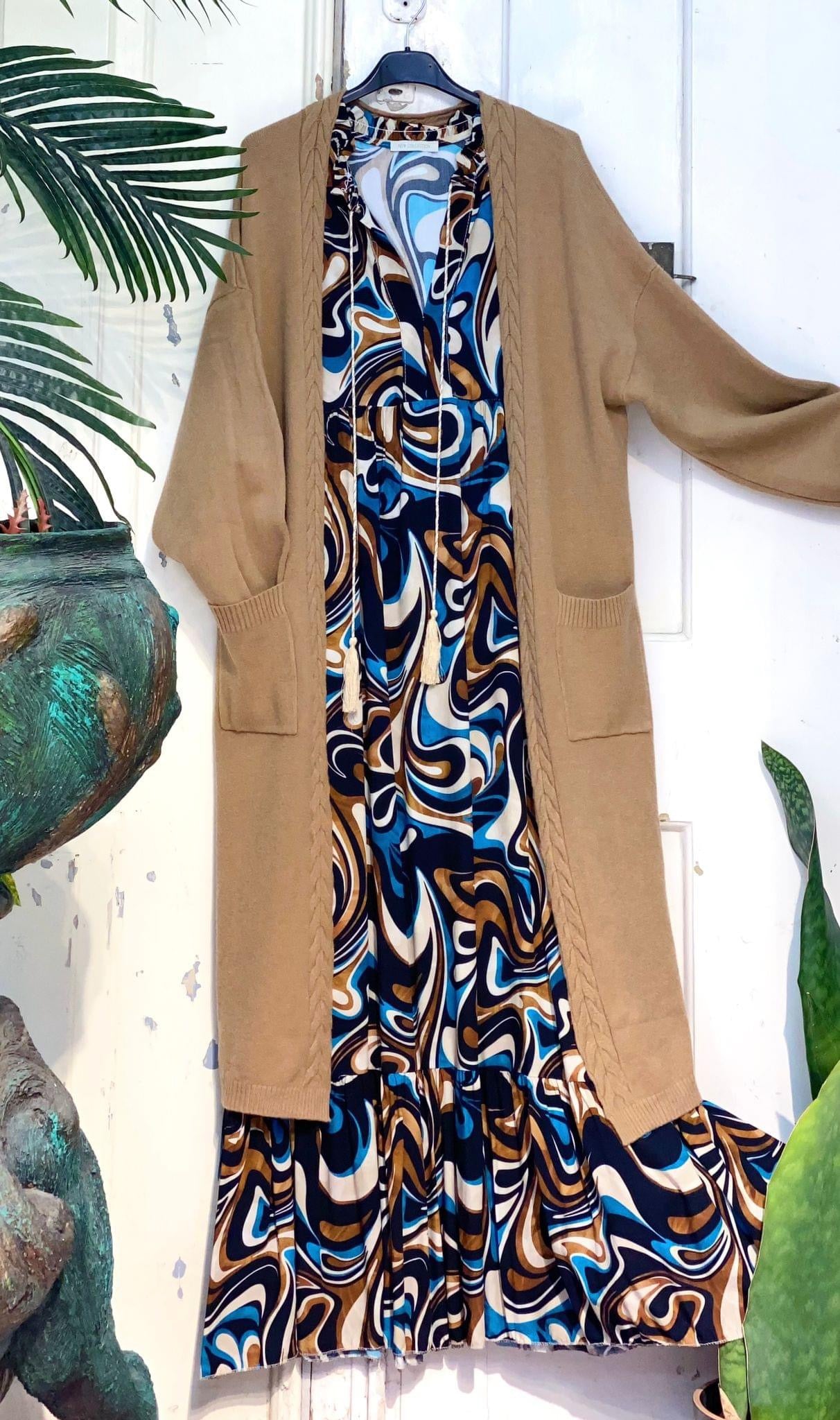 Vestido Estampado Comprido