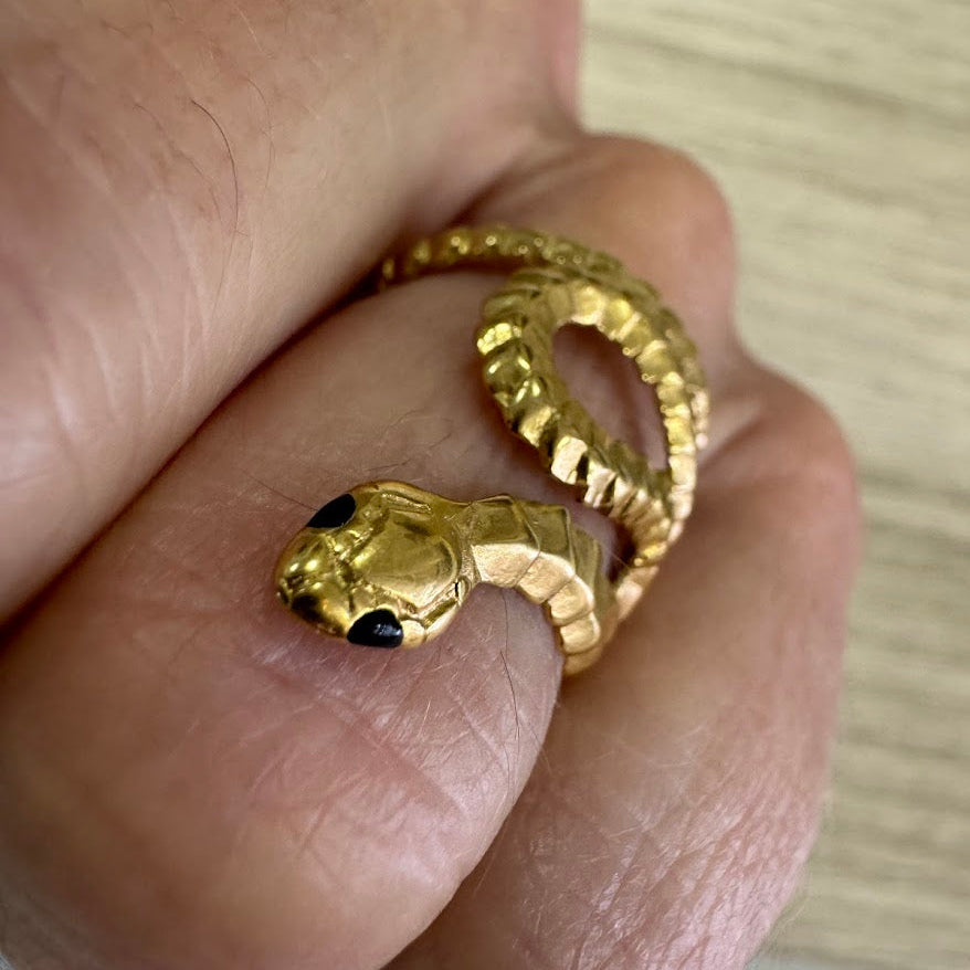 Anel de Cobra (Dourado)