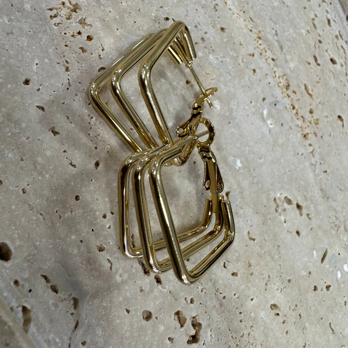 Brincos Geometricos VARIEDADES (Dourados/Prateados)