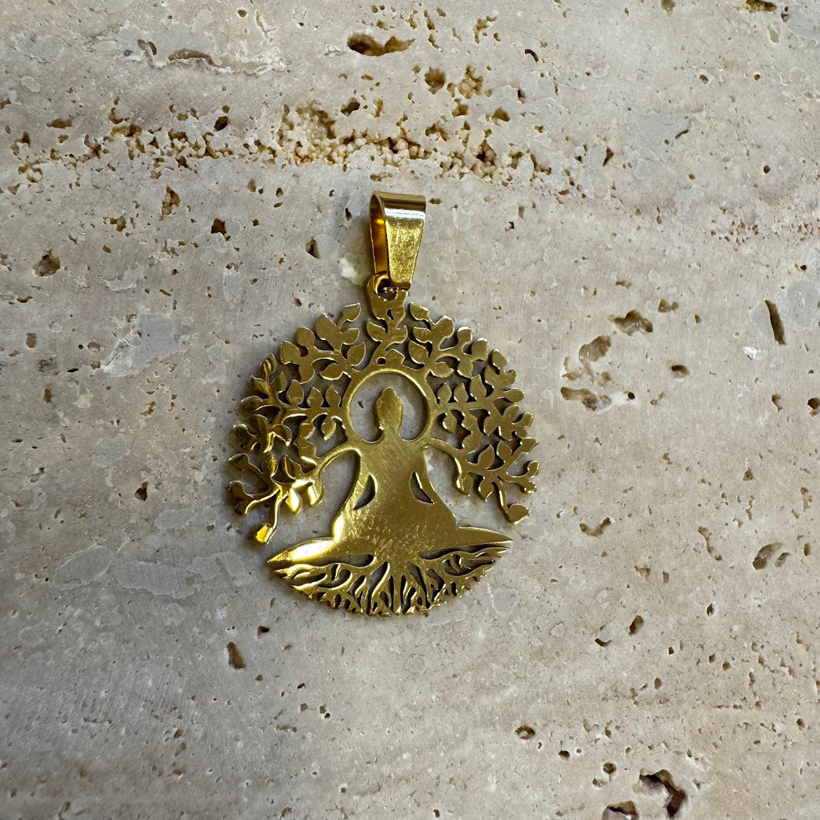 Medalhas Pendentes Variados DOURADOS Flor da Vida