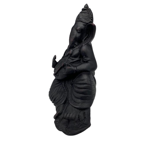 Ganesha Sentado de Lado Elefante Estatueta (15.5x22cm)