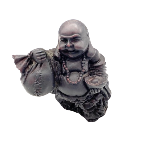 Chama Dinheiro Estatueta do Buddha (17x14cm)