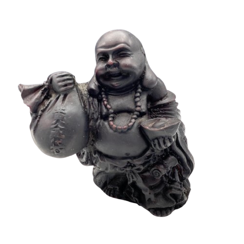 Chama Dinheiro Estatueta do Buddha (17x14cm)