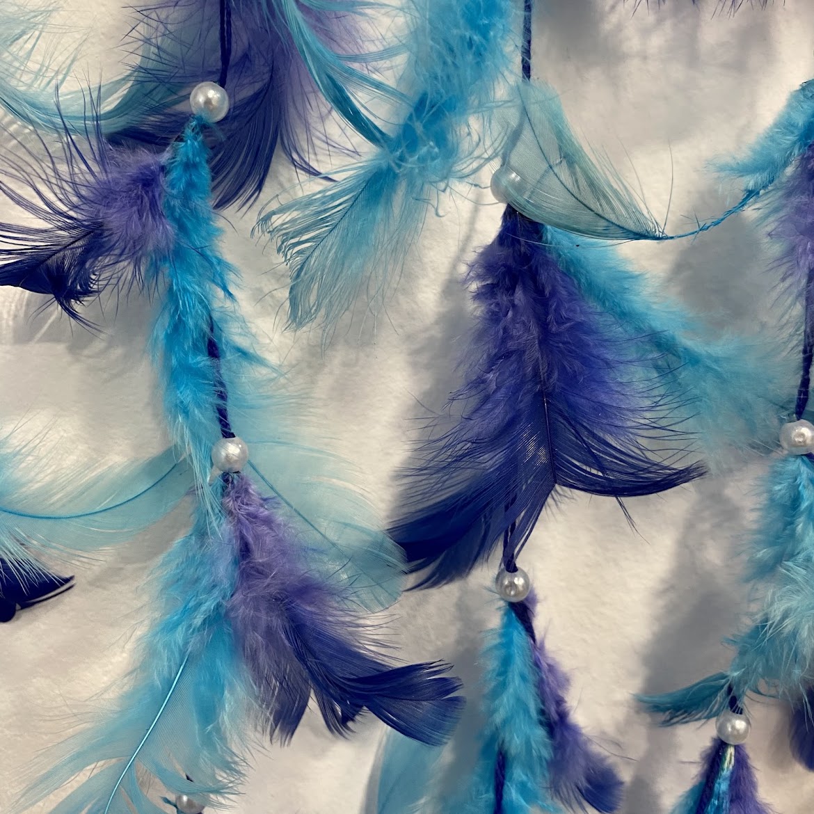 Caça Sonhos Olho Mau (Azul e Branco)