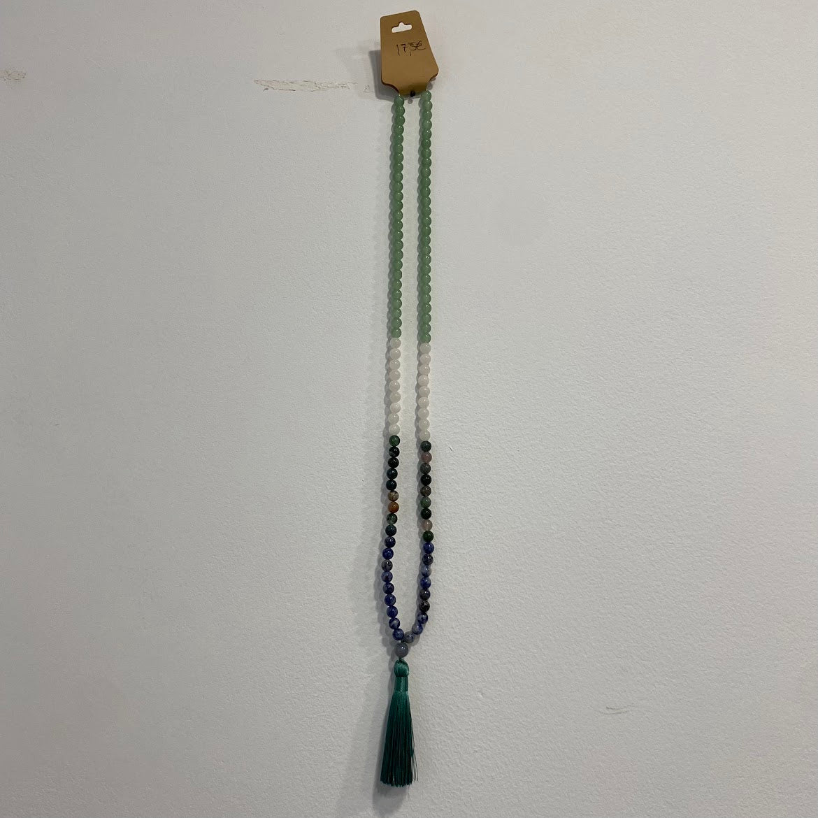 Japamala - de Pedras Agata Musgosa, Jade, e Sodalite.