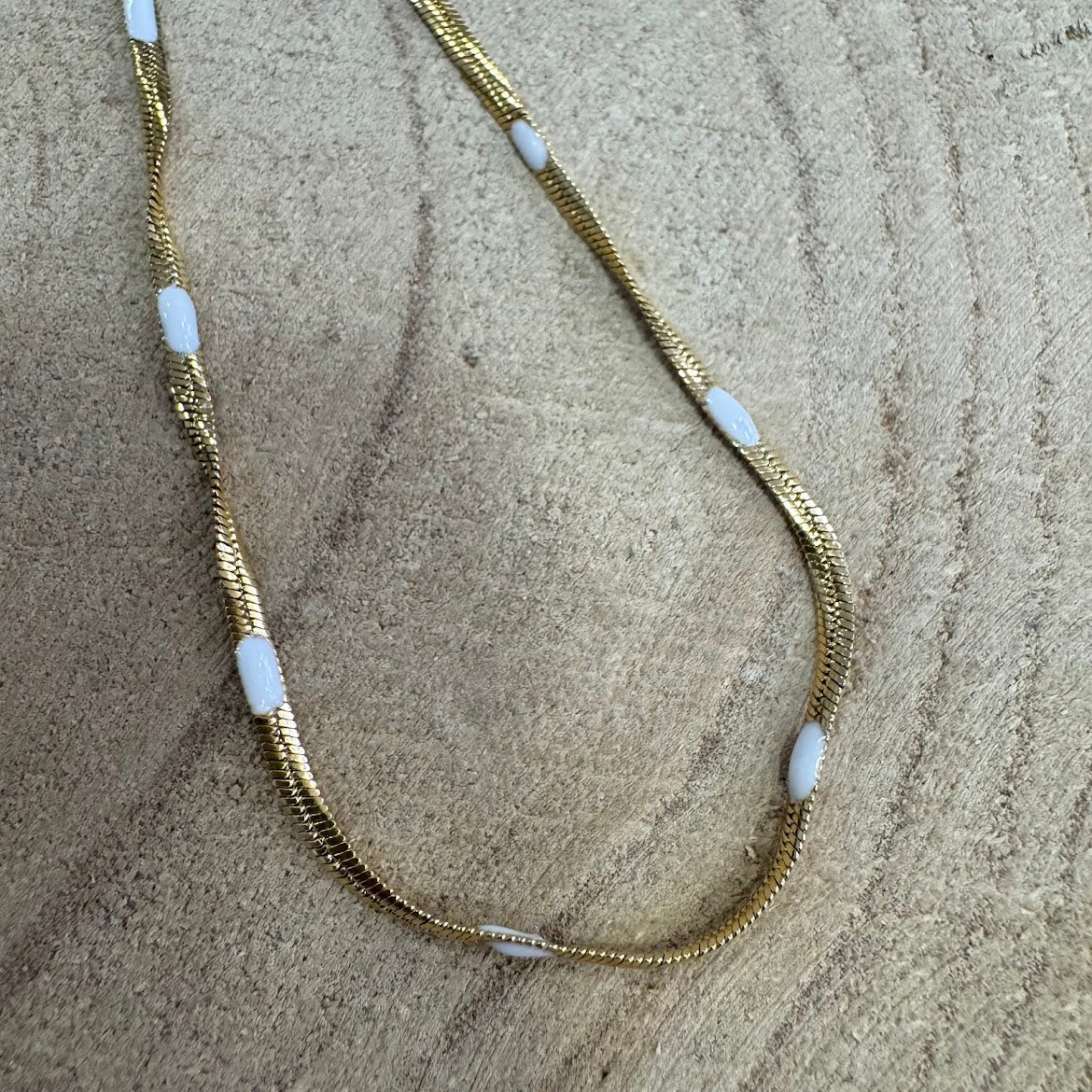 Pulseira de Pé Dourada Simples com Cores (VARIEDADES) Rosa