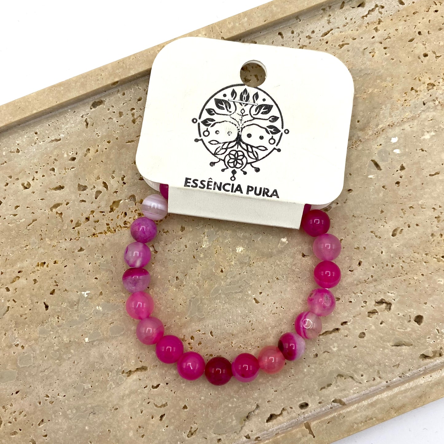 Pulseira Ágata Rosa