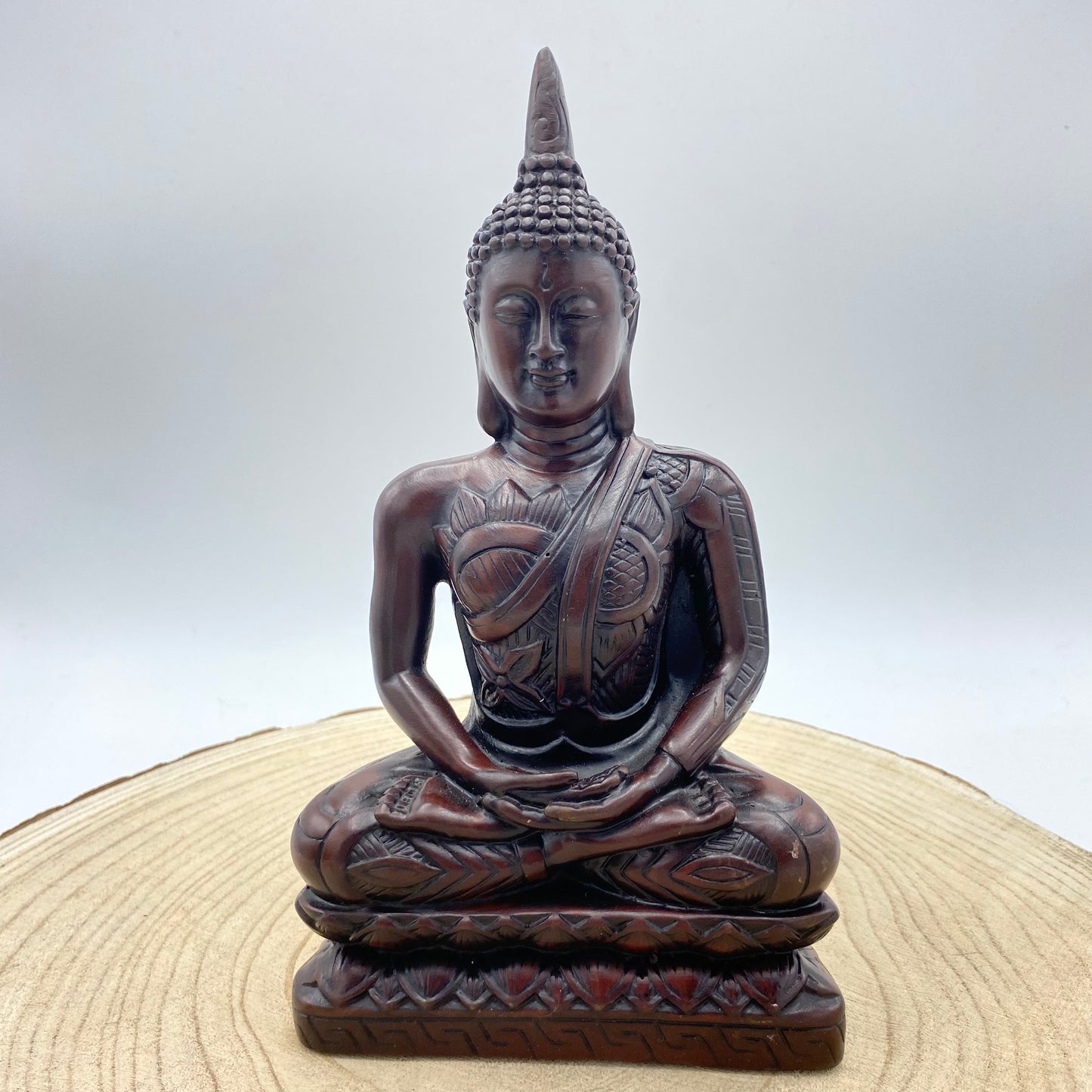 Buda, Sentado Media (Madeira, Bronze, Branco)