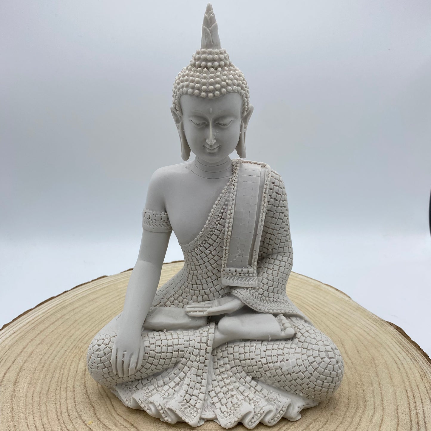 Buda Meditação Grande Branco