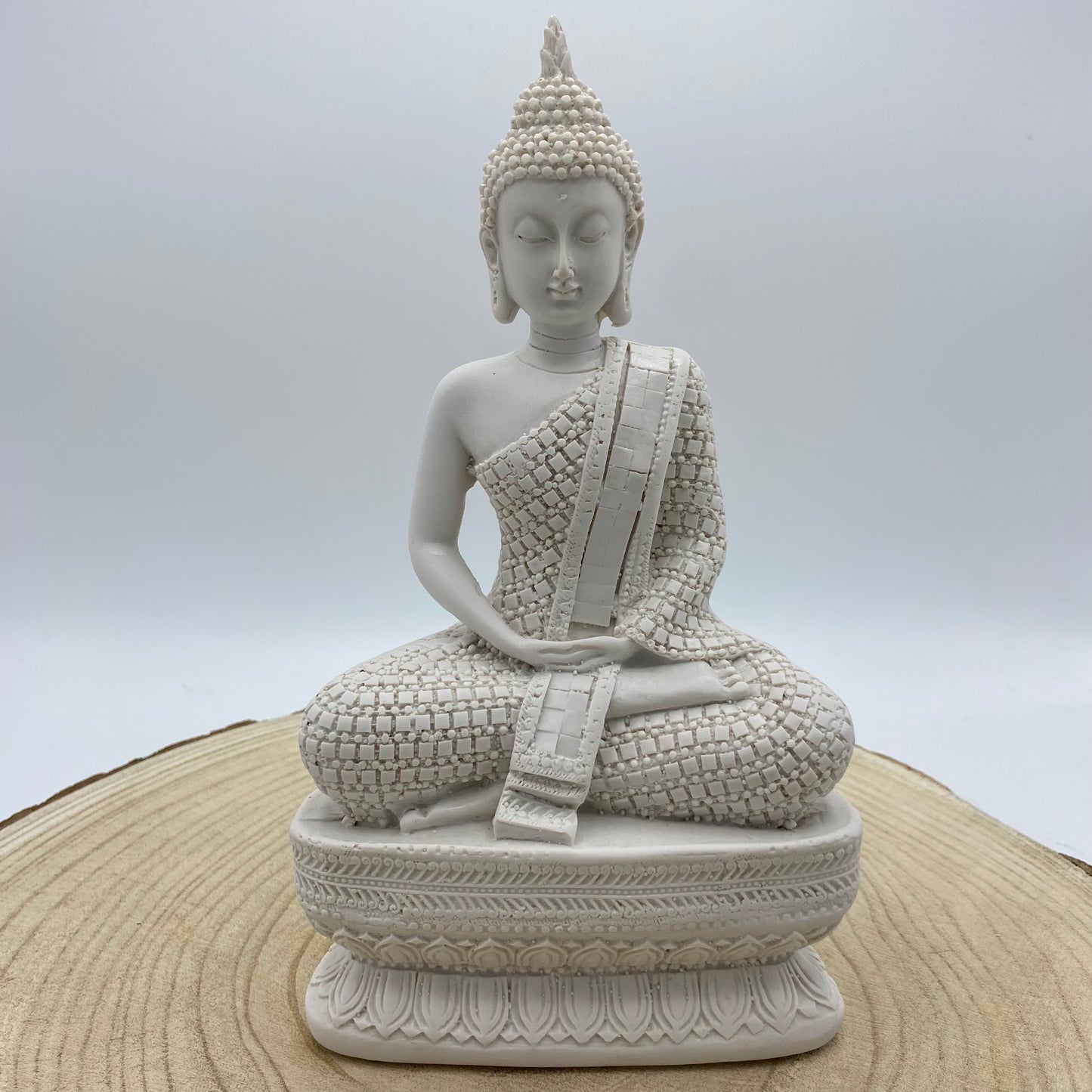 Buda Meditação Media Branco