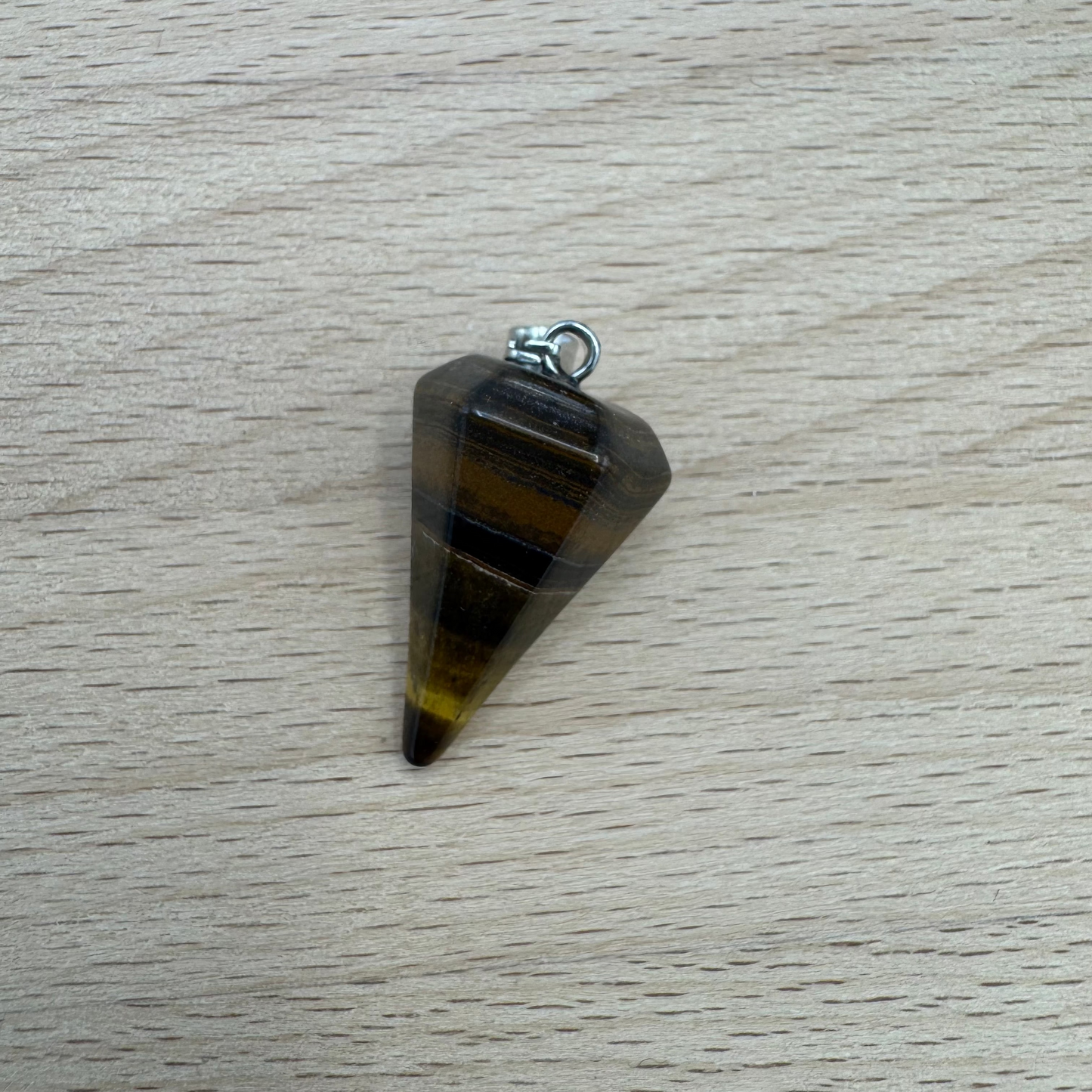 PÊNDULO PEDRA SEM FIO - OLHO DE TIGRE