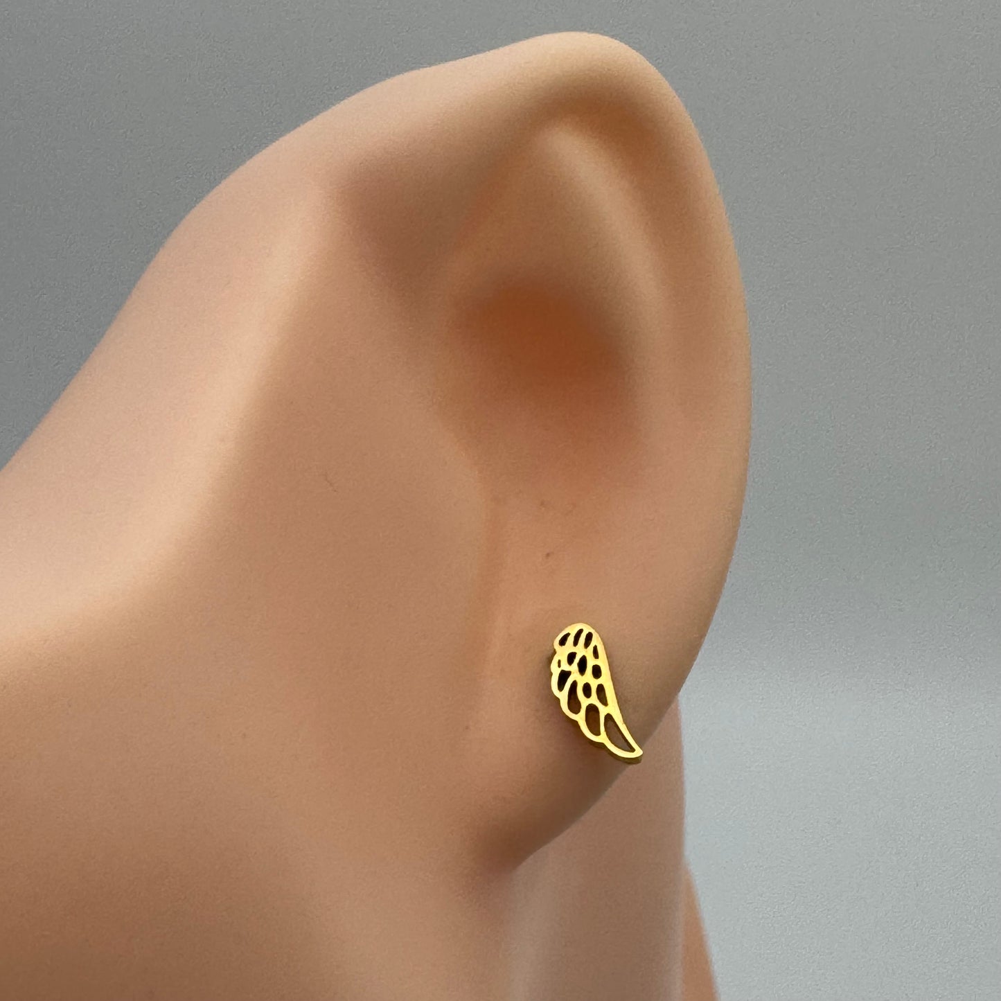 Brincos Asas de Anjo Mini Dourado
