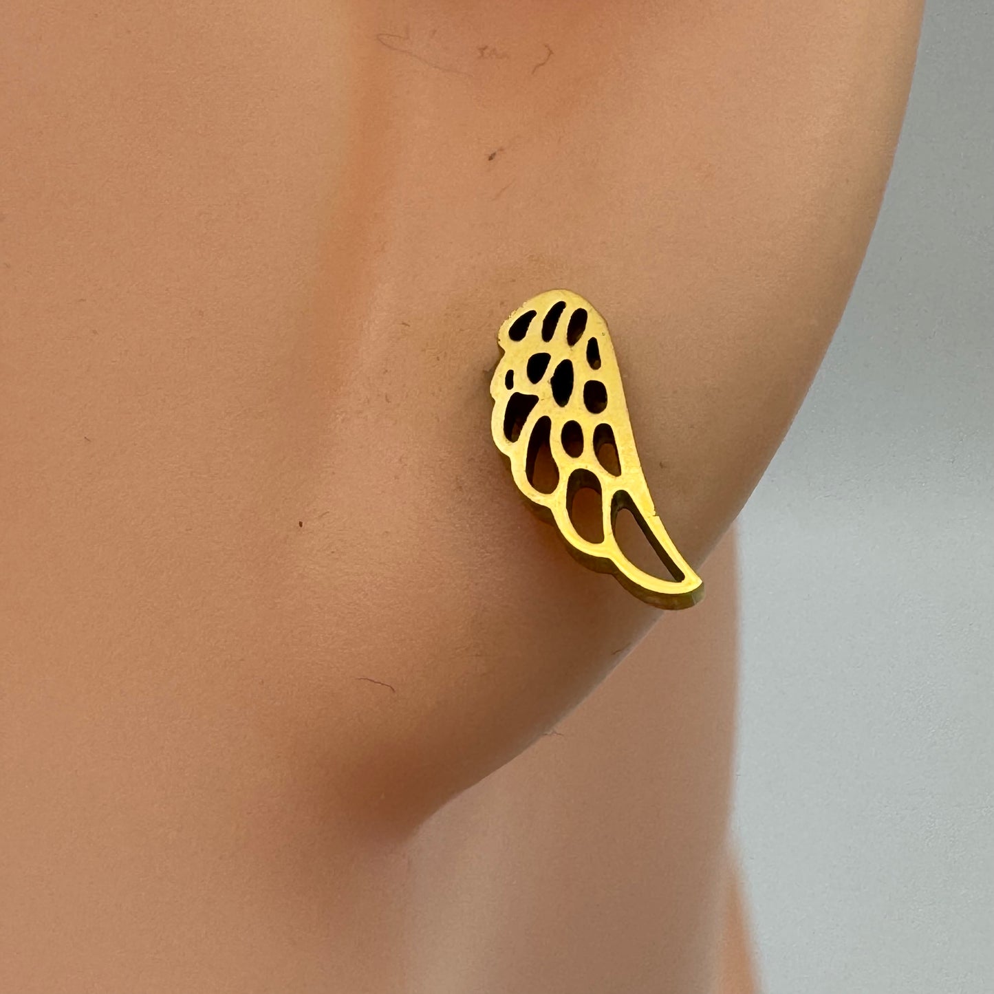 Brincos Asas de Anjo Mini Dourado