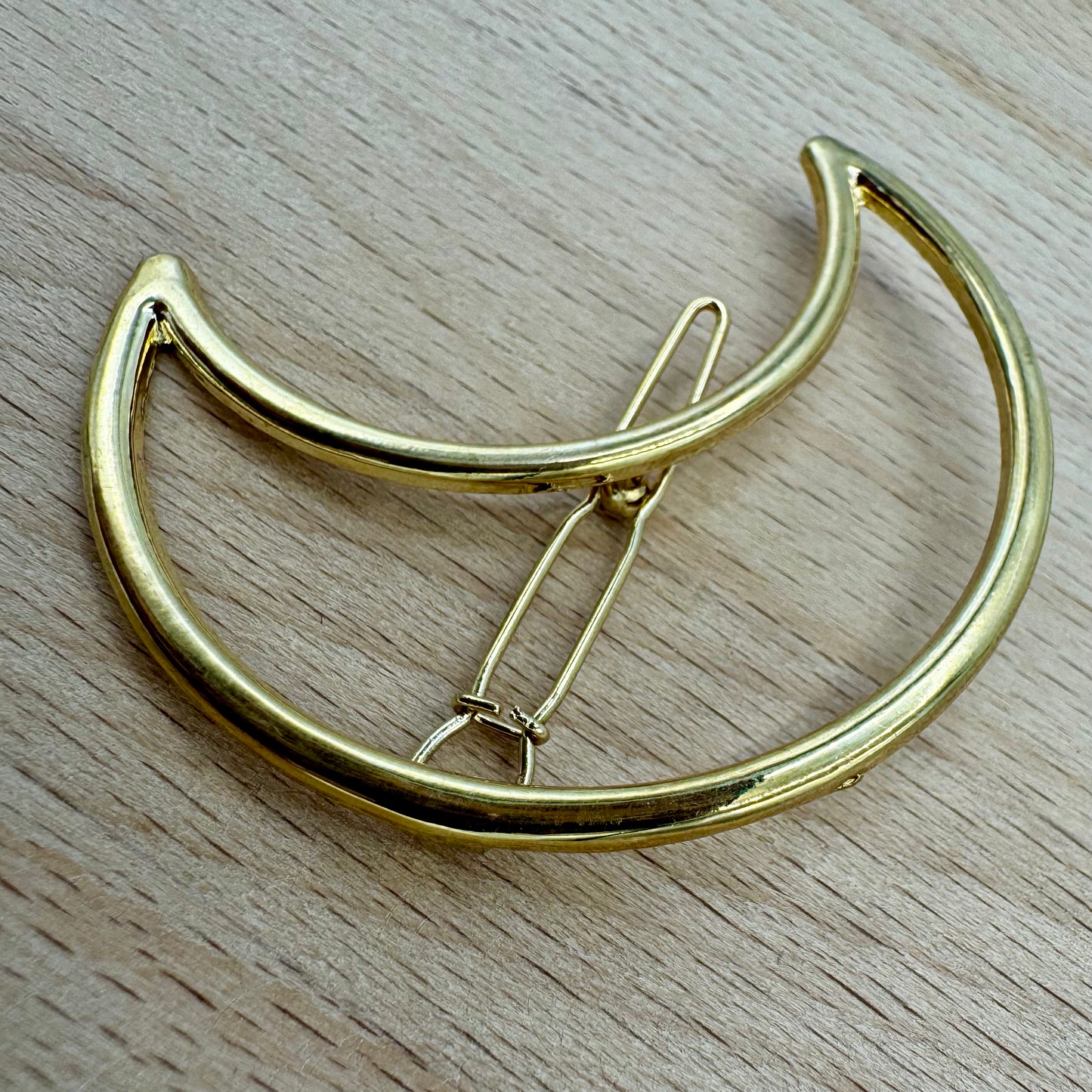 Prendedor de Cabelo Lua Dourado