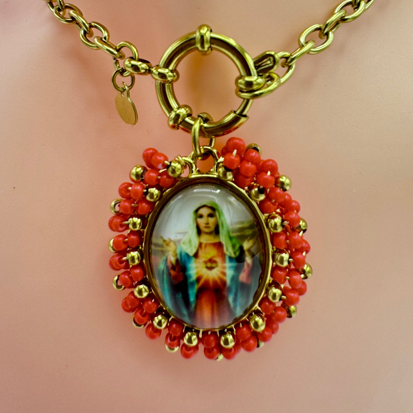 Fio Sagrado Coração de Maria Vermelho