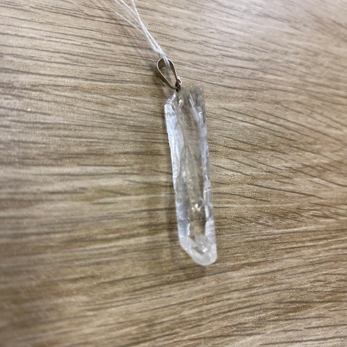 Pendente Pedra Longo - QUARTZO TRANSPARENTE - CRISTAL