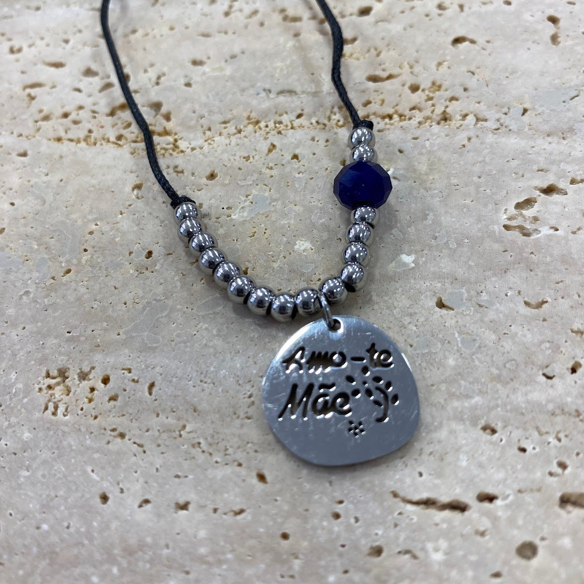 Fio, Amo-te Mãe VERIADADES (Prata e Dourado) INOX Prateado