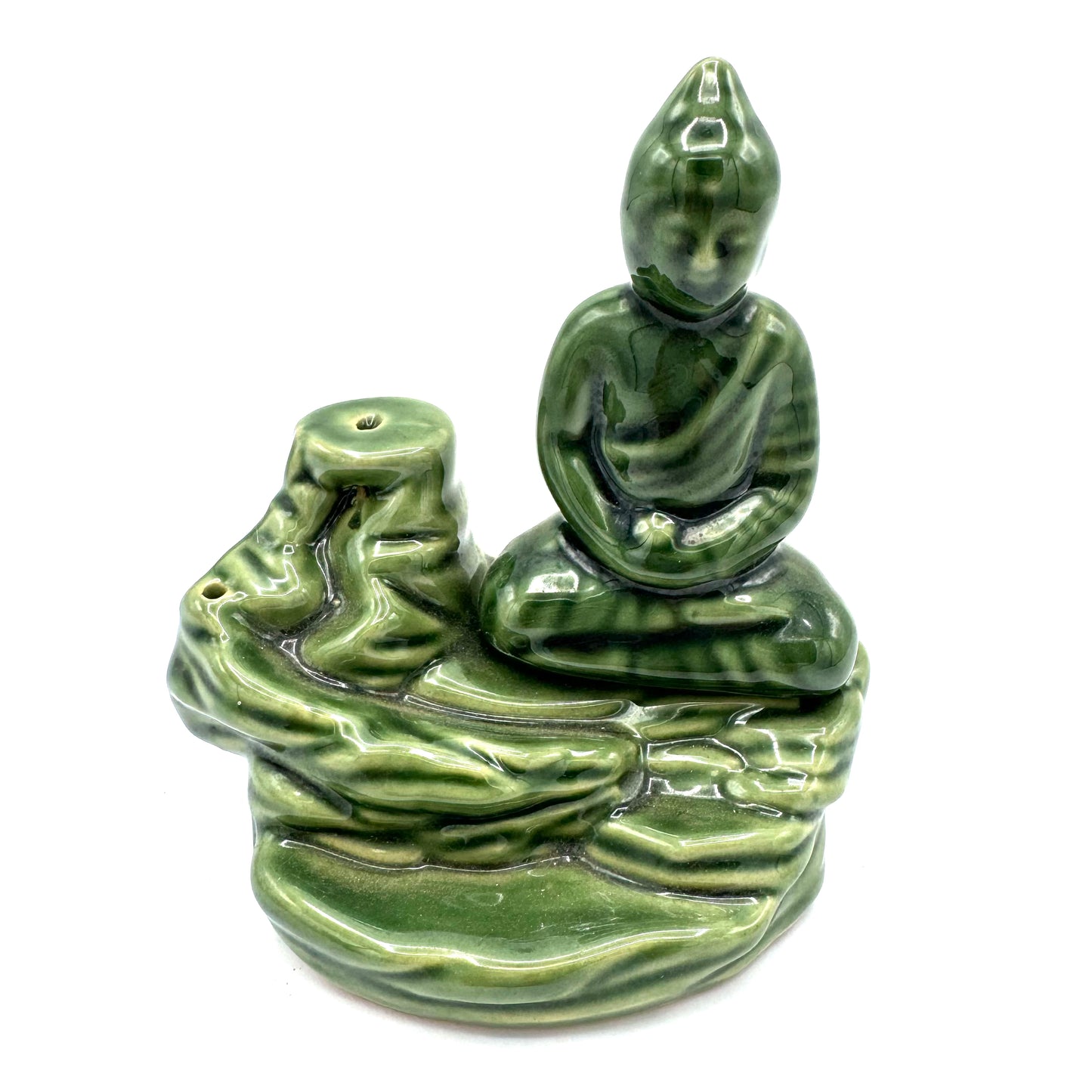 Fonte Fumo Cerâmica Buda 11x7x12cm VARIEDADES
