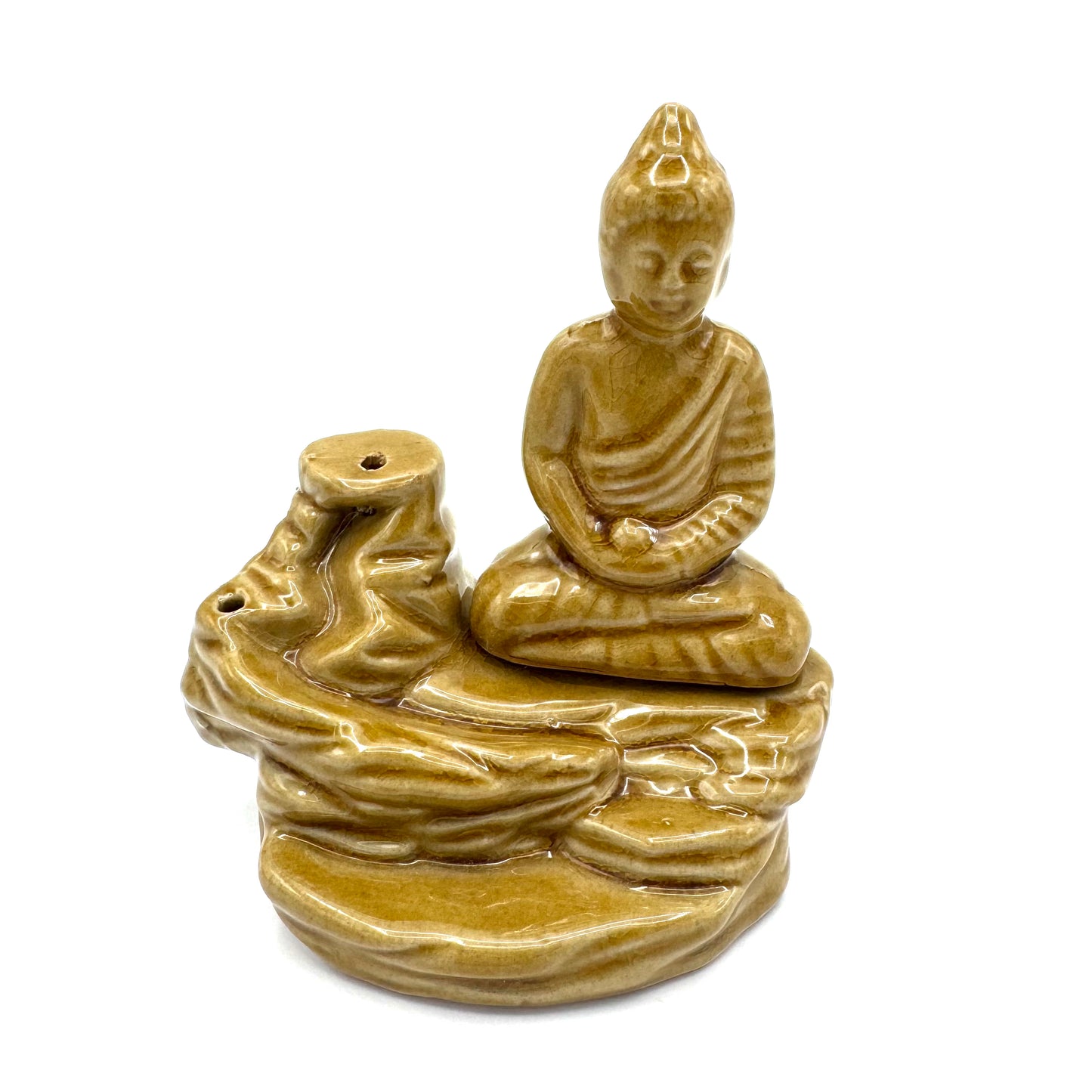 Fonte Fumo Cerâmica Buda 11x7x12cm VARIEDADES