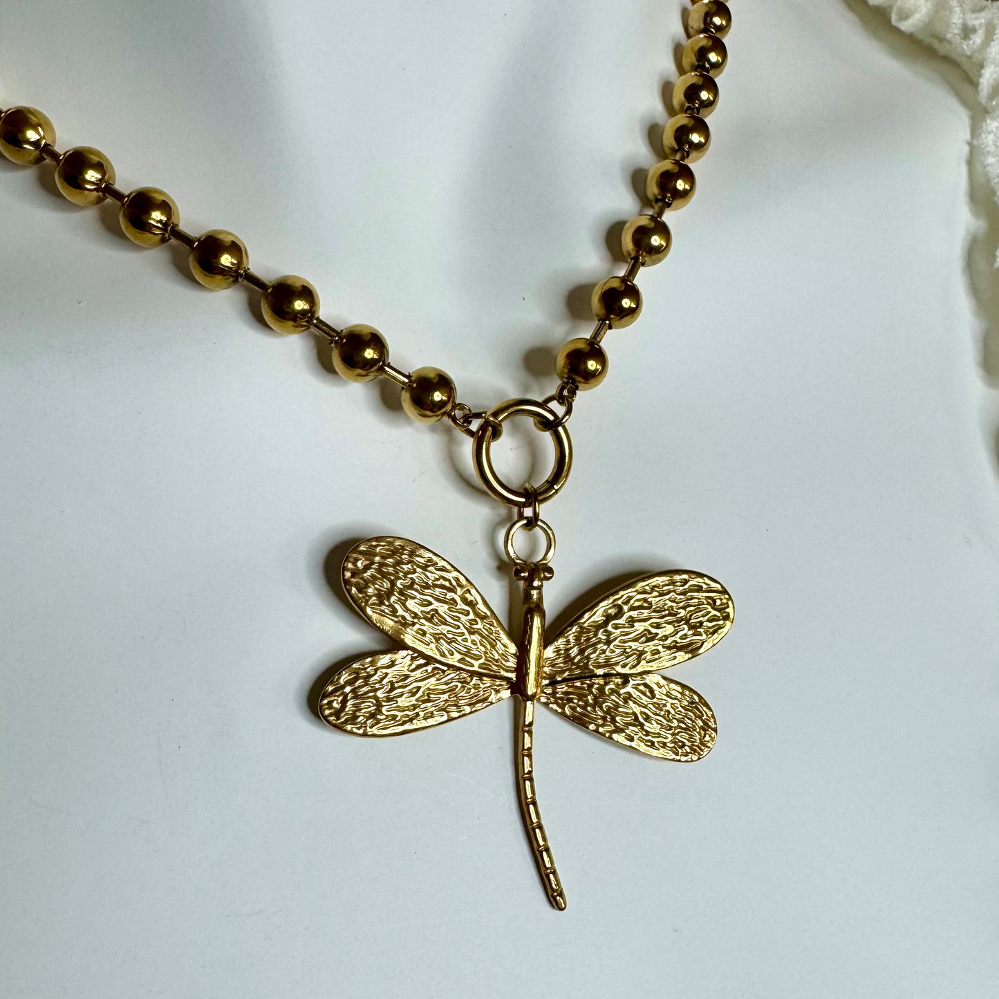 Fio Inox Dourado - Libélula