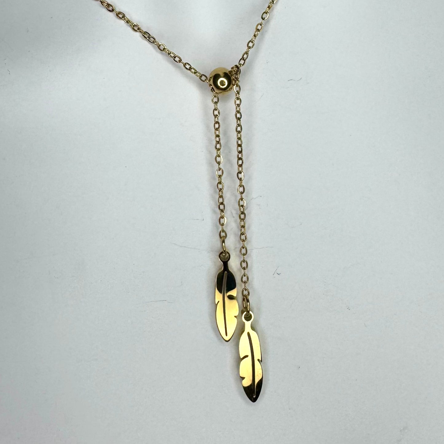 Fio Inox Dourado - Penas