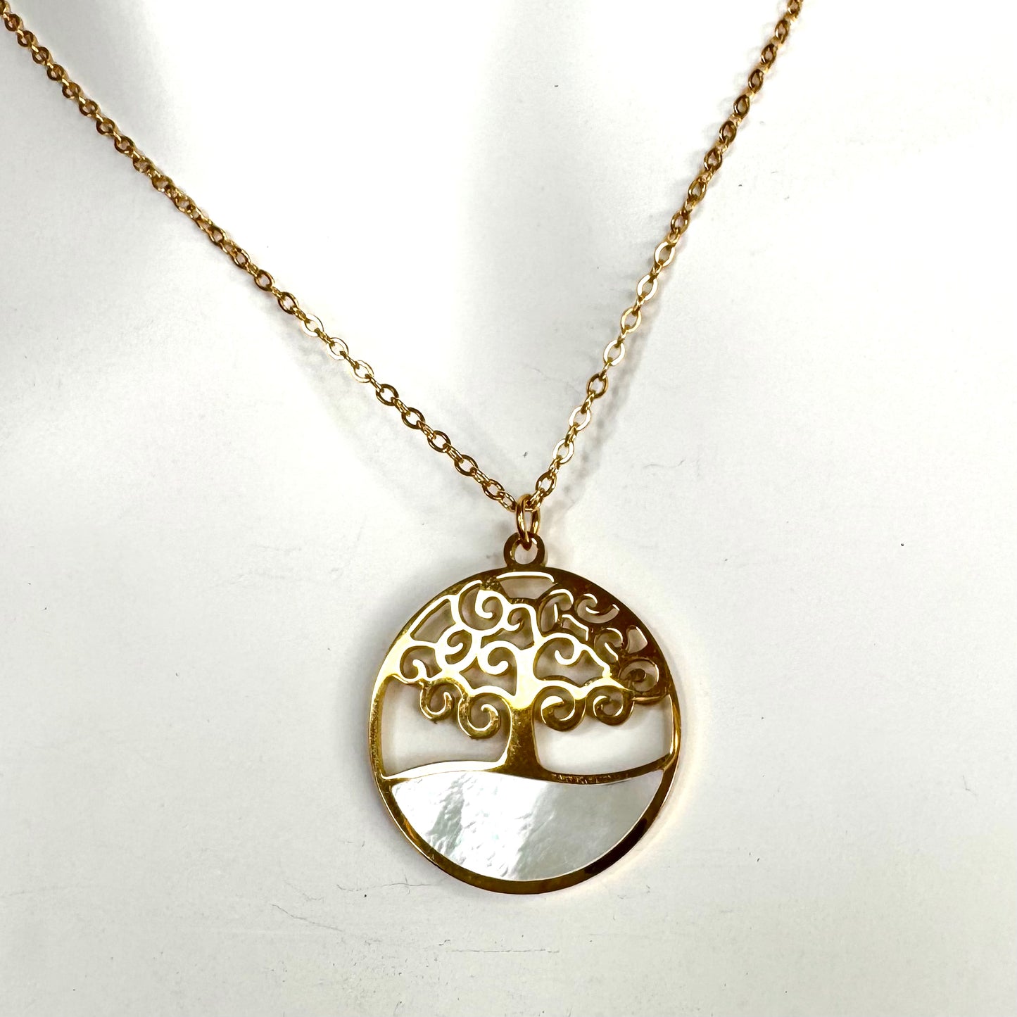 Fio Árvore da Vida Dourado e Branco