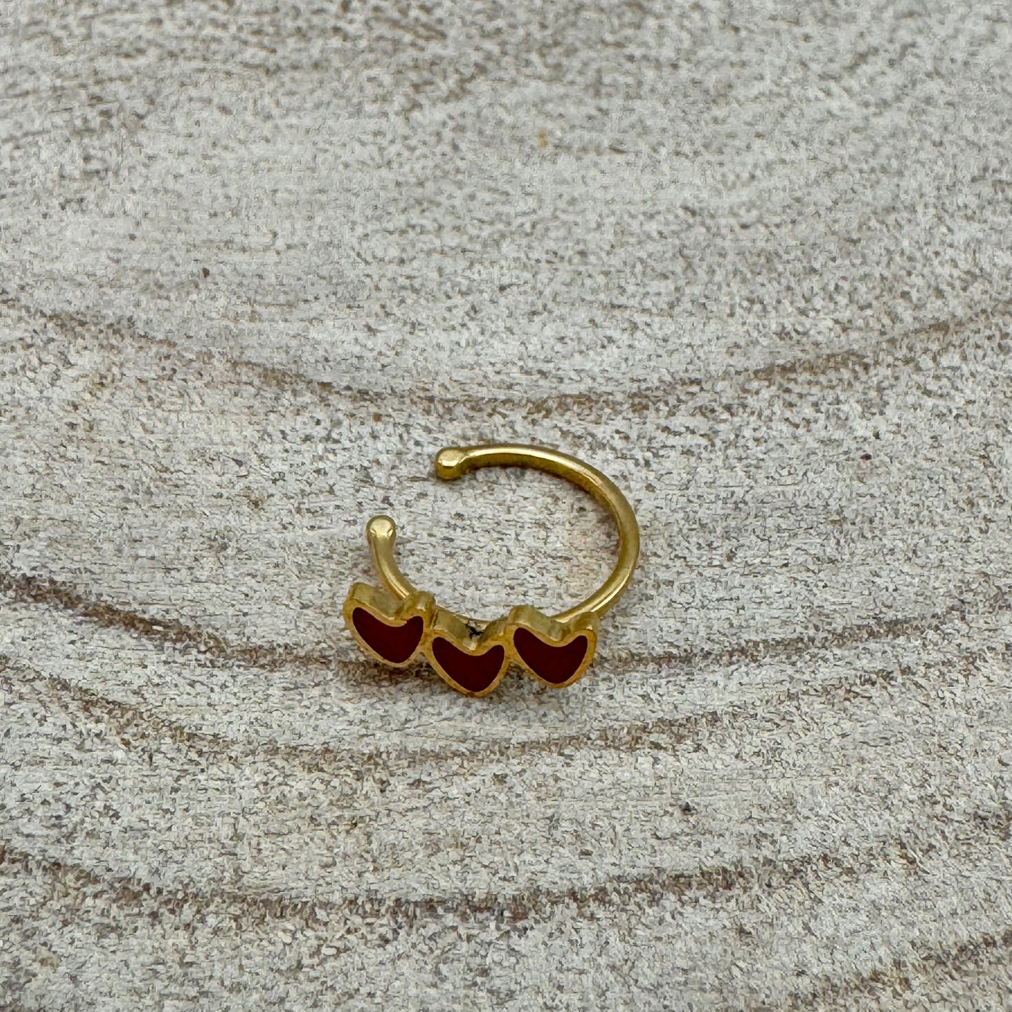Piercing 3 Corações
