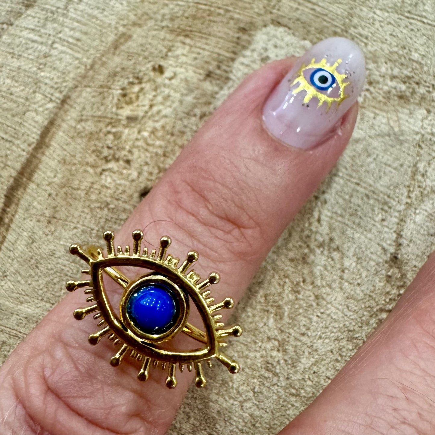 Anel Evil Eye Azul