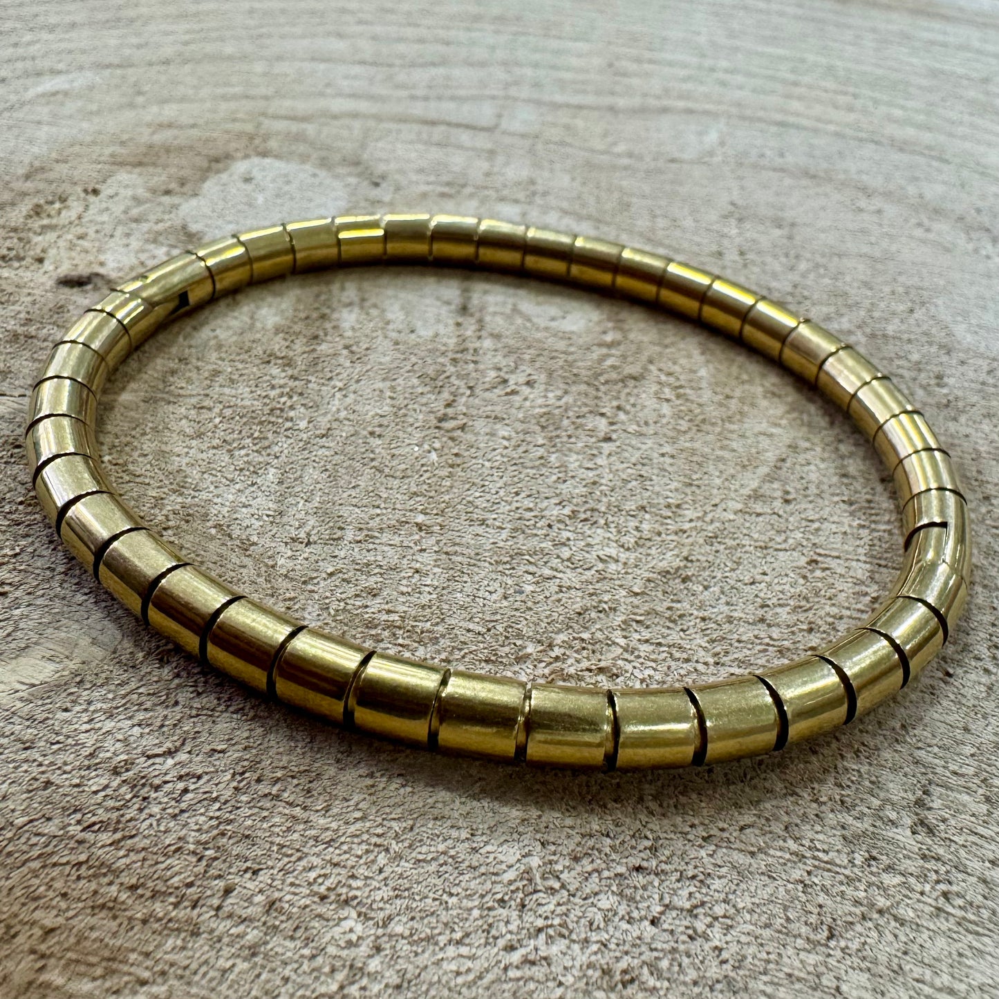 Pulseira Rígida Inox Dourado I